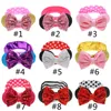 Baby Girl Kids Sequin Bow Headbands Largo Elástico Head Banda Hairband Meninas Criança Criança Turbante Acessórios De Cabelo Foto Adereços