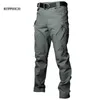 Taktische Hosen Männer Baumwolle Multi-Pocket Stretch Militär Outdoor Casual Wasserdicht und Winddicht Cargo 210715