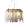 Postmodern Light Luxury Restaurant Chandelier Creative Designer Personlighet Studie Apartment Klädbutik Tassel Chain Lights