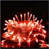 Party Decoration LED String 10m 20m 30m 50m 100m AC220V No￫l Lumi￨res de vacances imperm￩ables Lumi￨res de No￫l Home Festival D￩coration lampe FFA3763