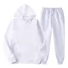 Jogging kläder vinter hoodie sätter män mode fleece red hoodies svart märke byxor casual jogger kostym tracksuit sweatshirt kvinna pullover