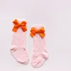 Ins Spanish Girls bows socks mesh moving ring calf children middle tube socks bow kids socks9255