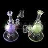 DHL!!! Beracky 7.8Inch Ball Dab Rig Hookahs With Beveled Edge 25mmOD Quartz Banger Nails Purple Green Heady Glass Beaker Bongs Pipes