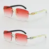 نظارات شمسية مربعة بالجملة غير مصارعة أصلية مزيج أسود أصلي بوفالو بافالو بوق النساء نساء نظارات الشمس الإطار في الهواء الطلق يقود النظارات 18K إطارات معدنية ذهبية