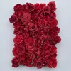 Dekorativa blommor kransar 3D -paneler och Roil Artificial Wall Wedding Decoration Fake Red Rose Peony Orchids Backdrop Runners HO6276610