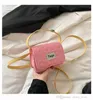 Kids Princess Handbags 2021 Parent-Child Broider Line Solid Colors Pu Messenger Sacs Girl Crossbody Lipstick Femme mini sac F587