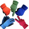 Fingerless Gloves Fashion Men's Winter Polar Fleece Solid Color Elegant Keep Warm Unisex Glove Mittens Cashmere For Man SL014