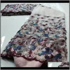 Kleding Kleding Luxe Handgemaakte parels Kwaliteit voor vrouwen Dress Borduurwerk Franse tule Lace Applique Fabric Druppel levering 2021 Duym1