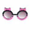 Lovely Kids Candy Bowtie Sunglasses Round Frame With Cute Bow Tie Fashion Girls Beautiful Colors Glasses