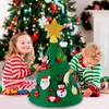 FENGRISE Filz DIY Weihnachtsbaum fröhliche Dekorationen für Zuhause Ornament Weihnachten Navidad Jahr Geschenke Kinder 211018