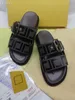 Sapatos chinelos 2021f designer de borracha slides sandálias florescem marrom preto web praia chinelos flor 36-42