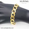 70736 bijoux fantaisie de mode chine en gros 24k or dubai hommes chaînes bracelets