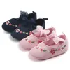 First Walkers Spring Summer Baby Girl Bowknot Princess Shoes Infant Cute Flower Toddler Born Soft Anti-slip Sole Prewalker