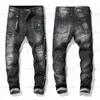 Mens Cool Rips Stretch Designer Jeans Distressed gescheurde Biker Slim Fit Washed Motorcycle Denim Men S Hip Hop Fashion Man Pants 2021