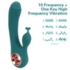 Massageartikel 10-Frequenz-Dildo-Kaninchen-Vibrator G-Punkt-Klitoris-Stimulation Vaginal-Anal-Massagegerät Erwachsene Produkte Sexy Spielzeug für Frauen