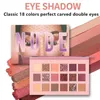 Pearlescent 18 color eyeshadow palettes desert rose eye shadow disc marble makeup plate Retail or wholesale