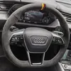 Nadaje się do Audi Nowy Q5L Q3 Q7 New Energy Hand Sewn Fur Kierownica Pokrywa