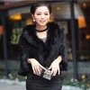 Women's Fur & Faux Supply The Ladies Collars Brief Paragraph Mink Knitting Batwing Coat Ms Jacket