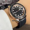 New m126655-0002 Automatic Mens Watch 40mm Sapphire Glass Rose gold case Gents Watches Black Rubber Strap