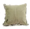 CX-D-17 Natural Color Fashion Patchwork Cushion Pillowcase Genuine Rabbit Fur Sofa Cushion almofada 210716
