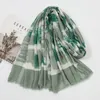 Tie-tingido cachecol de algodão impresso xales muçulmano hijabs tamanho grande headscarf envolve Turbans Foulard