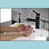 Rubinetti per lavabo da bagno Rubinetti, docce come giardino di casa Materiale in ottone Rubinetto per lavabo nero Rubinetto per acqua fredda e fredda Pl Out Modern Drop Delivery 202