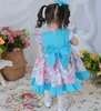 Vintage Girls Floral Dresses Baby Spainsh Sukienka Boutique Dzieci Urodziny Przyjęcie Chrzest Ball Suknie Niemowląt Letnie Frocks 2-6Y 210615