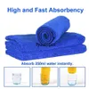 Blue Car Wash Microfiber Handdoek Schoonmaken Drogen Zachte Doek Zomen en Detaillering 30CMX30CM2855