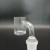 DHL fumando 14mm masculino xl od 25mm quartzo banger com 4 mm de espessura unha sem domínio 90 graus Bangers top plana articulação transparente para plataformas dab