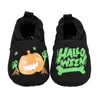 Pierwsi Walkers Baby Buty Halloween Luminous Cartoon Dynia Drukuj Walking Jesień Zima przez 0-18 miesięcy