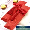 Present Wrap Pillow Wedding Party Favor PaperCard Made Candy Boxes Leverans Favor Craft Presenter Red Beige1