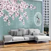 壁紙カスタムPO壁3D中国スタイルの花の壁壁リビングルームの寝室の手描きの花の壁紙家の装飾