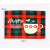 Christmas Placemats Red and Green Check Plaid Dining Table Mats Home Xmas Decoration 44 x 33 cm XBJK2108