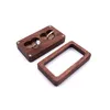 Wooden Jewelry Boxes Gift Wrap Creative Couple Ring Box Portable Transparent Window Necklace Earring Storage Wedding Supplies