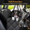 Ers Supplies Home Gardendog Seat Er Impermeable Transporte de mascotas Portador de perros Protector de asiento trasero de coche Estera Hamaca para perros pequeños y grandes Drop Deli