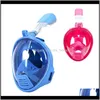 Poduszki Cornedge Bezpieczeństwo Bezpieczeństwo Bezpieczeństwo Zabiera dziecięcego Dowolna Dostawa 2021 Dzieci twarz maska ​​bezpieczna nurkowanie z rurką na wodę wodnym podwodne pływanie Sn