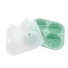 4 Cells Rose Shaped Silicone Ice Cube Mould Ice Candy Cake Pudding Chocolate Molds Easy-Release