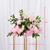 Personnaliser 40 cm artificielle Rose Table de mariage décor fleur boule centres de table toile de fond fête route florale plomb fleurs décoratives W333u