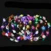 Hot LED Light Up Cat Ear Fascia per capelli Forniture luminose per donna Ragazza lampeggiante Fascia per capelli tifoso di calcio concet cheer Halloween Natale