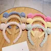 Haaraccessoires meisjes schattige beer oren pluche eenvoudige haarbanden kinderen mooie ornament hoofdband hoepels kinderen mode