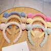 Saç Aksesuarları Kızlar Sevimli Ayı Kulaklar Peluş Basit Hairbands Çocuklar Güzel Süs Kafa Hoops Çocuk Moda