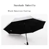 Umbrellas Three Fold Umbrella Rain Men Windproof Folding Male Sunshade Anti UV Parasol Women's