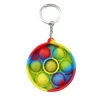 DHL Ship Toys Key Chain Bubble sin nyckelring Pioneer Puzzle Silicone Anti Stress Relief Finger Toy Ball Funny Shapes8455357
