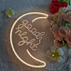 Ledde neonskyltar pipade av USB Hello Sunshine Warm White Bedroom Night Light Custom Door Sign For Home Entrance Decoration Lamp med 290x