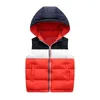 Infantile Gilet Enfants Survêtement Manteaux D'hiver Enfants Vêtements Chaud À Capuche Coton Bébé Garçons Filles Gilet Pour L'âge 3-8 Ans 211203