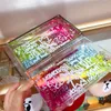 Вечерние сумки Граффити Акриловая сумка поперечины 2021 Мода прозрачный Kisslock Clutt Neon Color Comples Comples Boutique Box Сумки