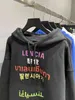 balencigas hommes marque de mode à la mode sweats à capuche marque italienne Le plafond de la maison est teint avec du pur coton impression fset en sept langues C5SX du couple