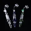 10mm 14mm NC 과즙 수집기 흡연 액세서리 Hookahs Quartz Nail oil Rig Dab 밀짚 물 파이프 버블 랩 스타터 키트 NC20