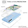 لـ iPhone 15 13 12 11 14 Pro Max Case Marble Propep Cases Three Layer Hight Dridge Cover Cover Pitch Samsung S20 S21 Fe S22 Plus 20 S23 Ultra
