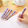 2021 6 In 1 Colorful Pens Novelty Multicolor Ballpoint Pen press red pen Multifunction Stationery School Supplies